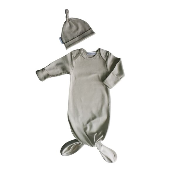 Organic 2 piece knotted gown - Picture 2 of 3